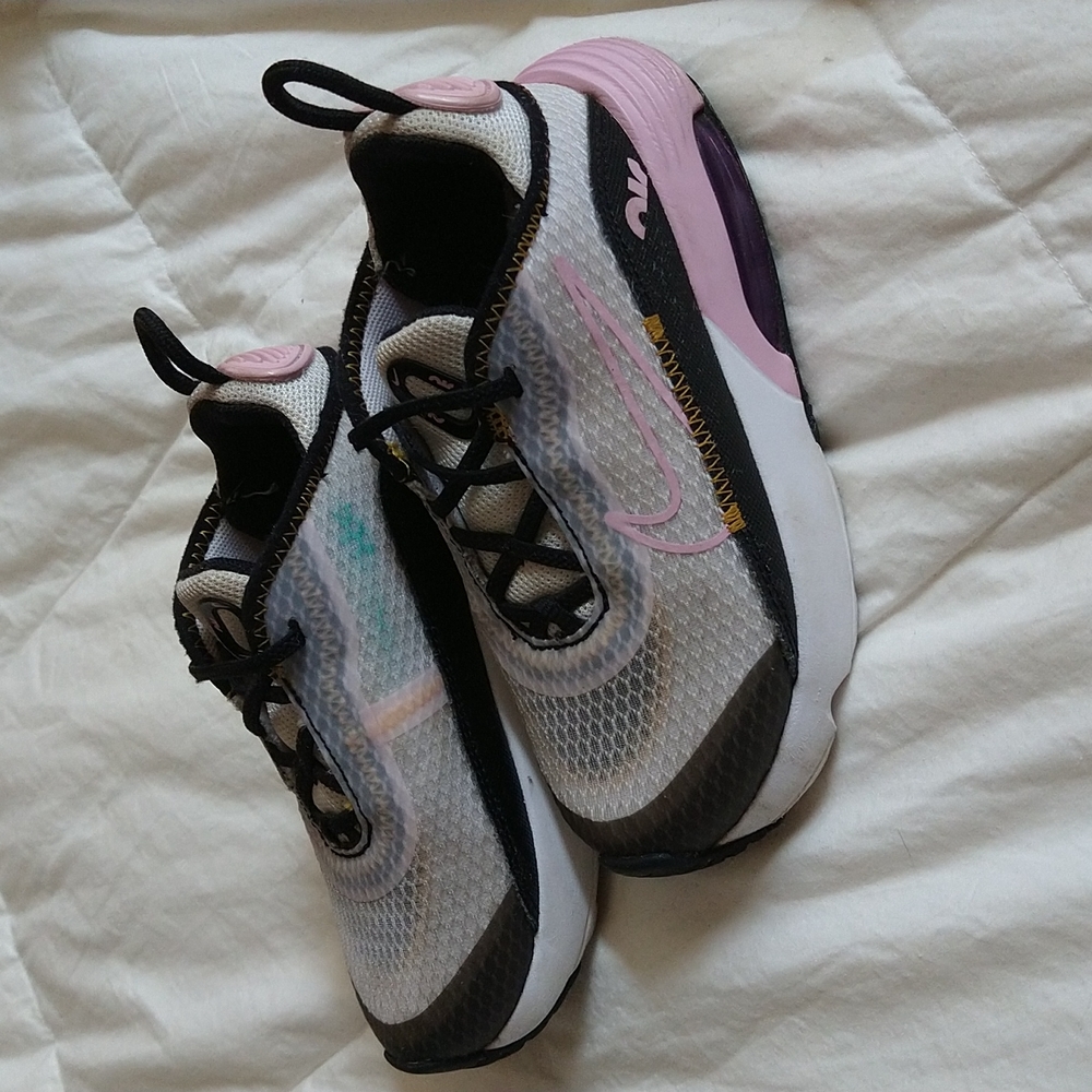 Girls Nike Air Max 2090 Pink Black 9C